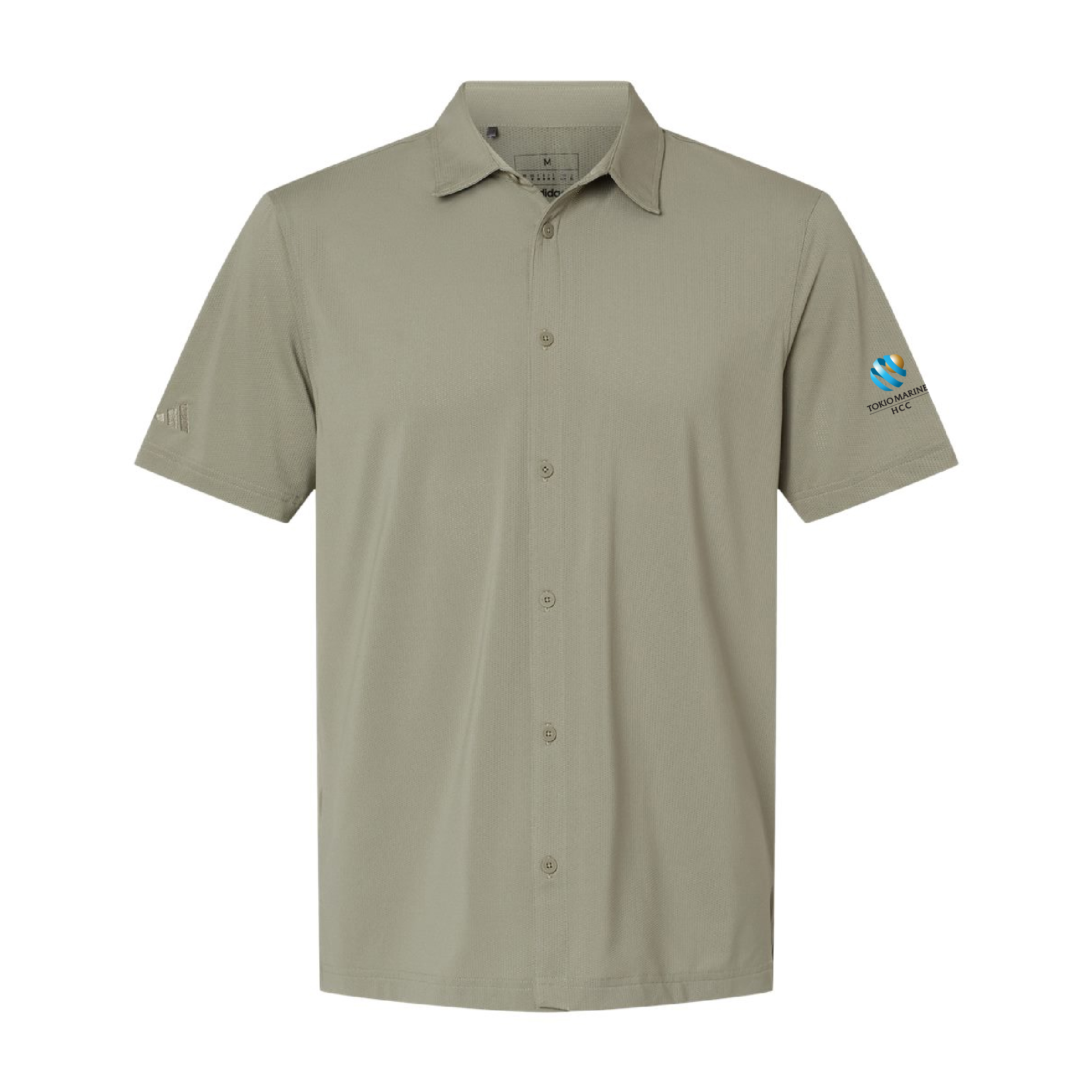 Adidas Men's Button Down Short Sleeve Shirt